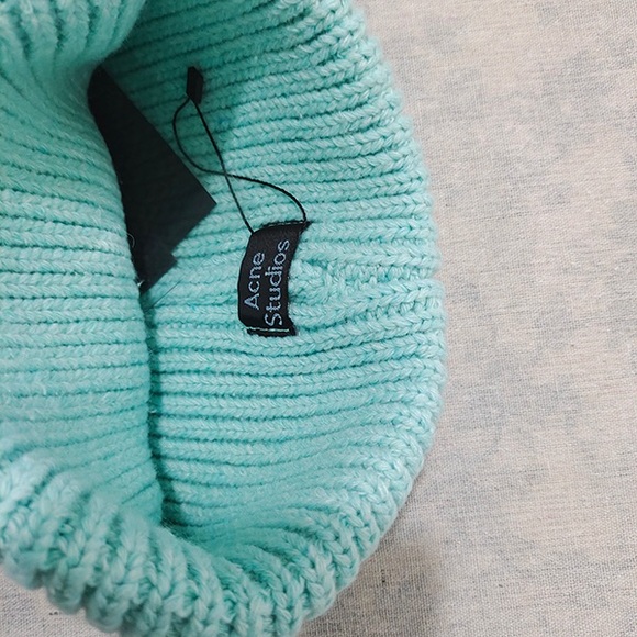 Acne Studios Unisex Blue Knit Beanie - Picture 3 of 6